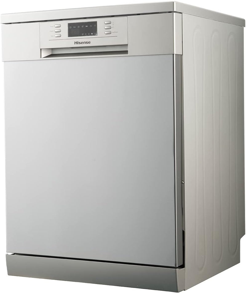 Hisense H14Ds Dishwasher, 14 Place Settings, 6 Programs, Eco Mode - Silver