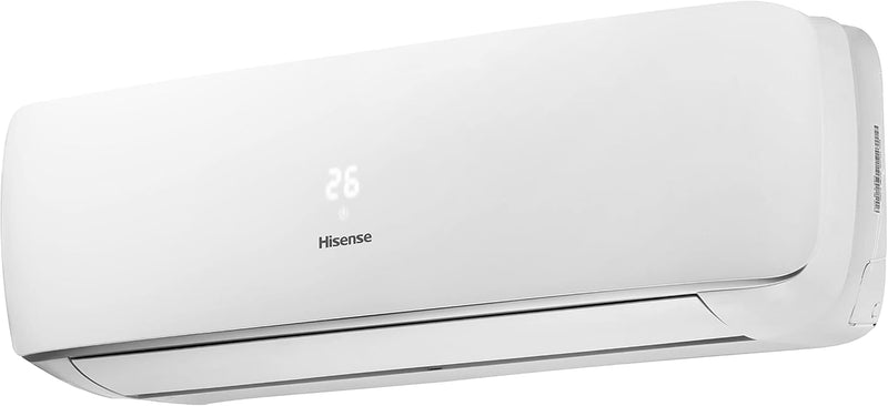 Hisense 1 Ton Split Air Conditioner Rotary Compressor 12000 BTU Series R410, T3 Cooling White Color Model (AS-12HR4SYRCA01-I)