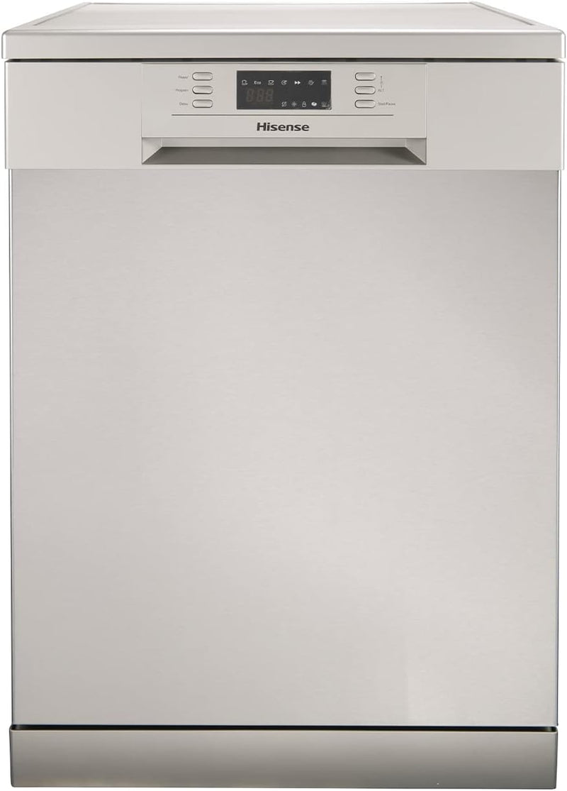 Hisense H14Ds Dishwasher, 14 Place Settings, 6 Programs, Eco Mode - Silver