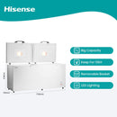 Hisense 660 Liter Chest Freezer Double Door White Model FC-66DD4SA