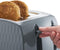 Russell Hobbs 26073 4 Slice Toaster - Contemporary Honeycomb Design with Extra Wide Slots and High Lift Feature, Grey