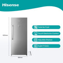 Hisense Freestanding Upright 592L Freezer, Super Freeze, Total No Frost, Touch Electronic Control, Silver Model FV769N4ASUD