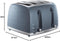 Russell Hobbs 26073 4 Slice Toaster - Contemporary Honeycomb Design with Extra Wide Slots and High Lift Feature, Grey