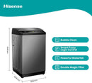 Hisense 10.5Kg Fully Automatic Washer WTJA1102T