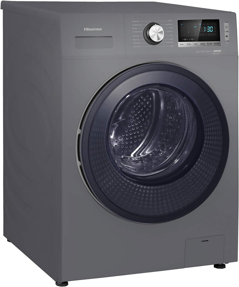 Hisense 8 Kg Washer & 5 Kg Dryer 1400 RPM Silver Model WDBL8014VT