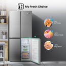 Hisense 561 Four Door Refrigerator, No Frost Technology, Silver (RQ561N4AC1)