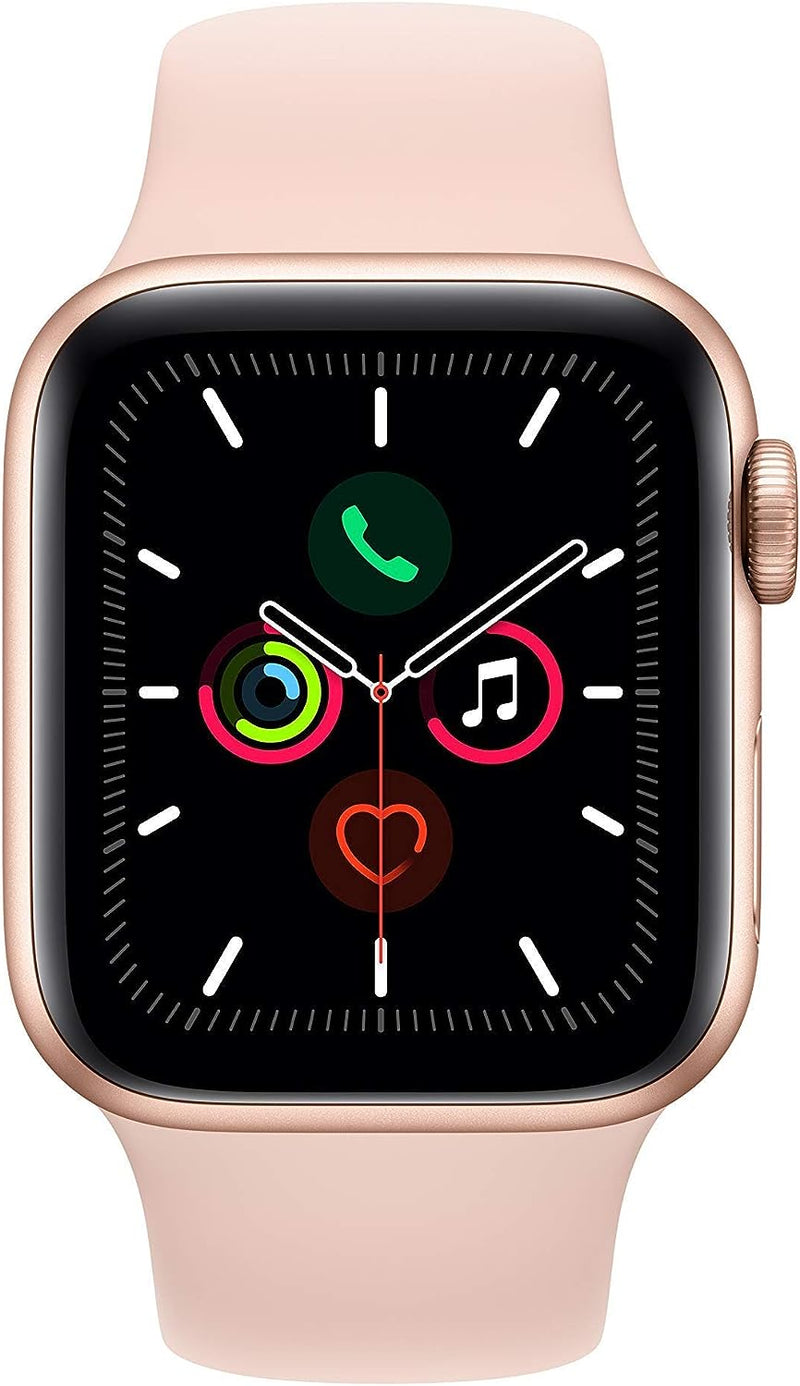 Apple Smart Watch Series 5 , 40mm, GPS - Gold Aluminum Case with Pink Sand Sport Band