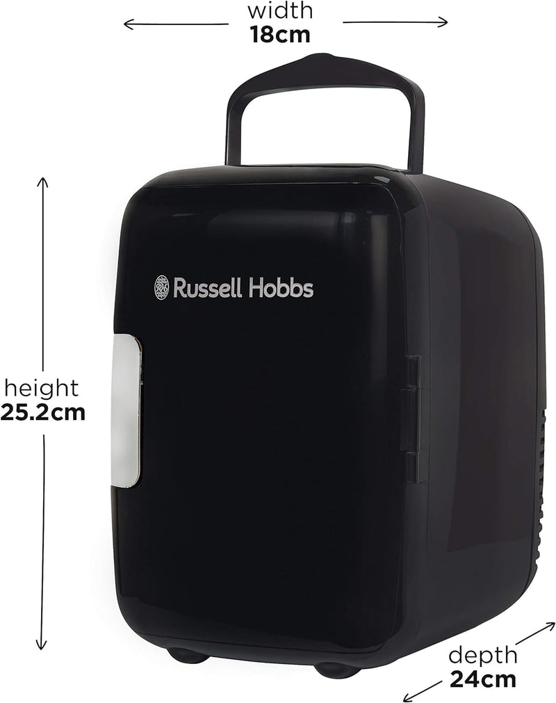 RUSSELL HOBBS Retro RH4CLR1001B Mini Cooler - Black