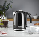 Russell Hobbs 20413 Stainless Steel Electric Kettle, 1.7 Litre, Black