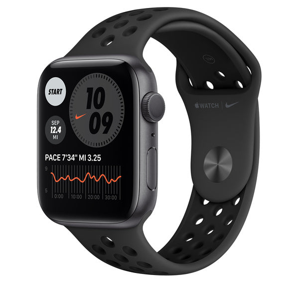 Apple Smart Watch Series 6 Nike , 44mm, GPS - Space Grey Aluminum Case with Anthracite Black Nike Sport Band