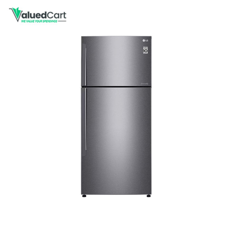 LG Top Mount Refrigerator GN-C782HQCL, Top Mount Refrigerator, Smart Inverter Compressor, Dark Graphite Color, DoorCooling, Multi AirFlow