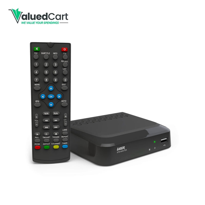 LASER (STB-8000-026) FULL HD DIGITAL SET TOP BOX and MEDIA PLAYER