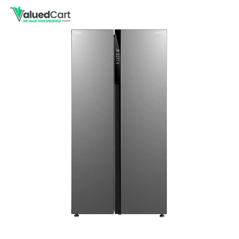 Panasonic Side By Side Refrigerator NR-BS703MSAE 527L Net Capacity Silver