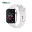Apple Smart Watch Series 5 , 40mm GPS - Silver Aluminum Case with White Sport Band