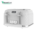 Breville Curve 4-Slice Toaster with High Lift and Wide Slots | White [VTT911]