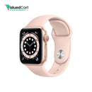 Apple Smart Watch Series 6 , 40mm, GPS - Gold Aluminum Case with Pink Sand Sport Band