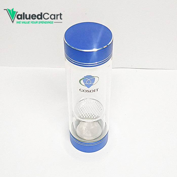 GOSOIT Tea CupTumbler Infuser Water Bottle Glass with Filter for Loose LeafDouble Wall Fruit Water Infuser Tea Cup Coffee Travel Mug Gift guide-300ml